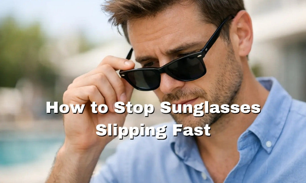How to Stop Sunglasses Slipping Fast